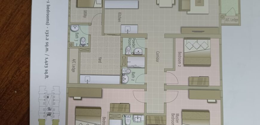 Glomac centro service apartment  semi-furnished sale